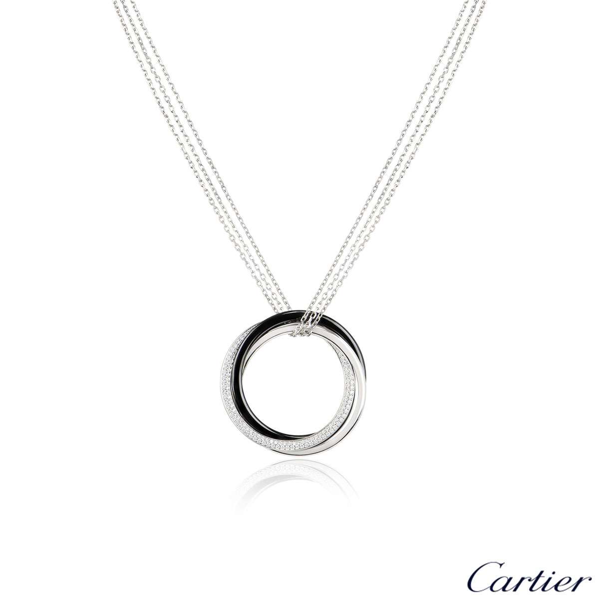 cartier white gold necklace